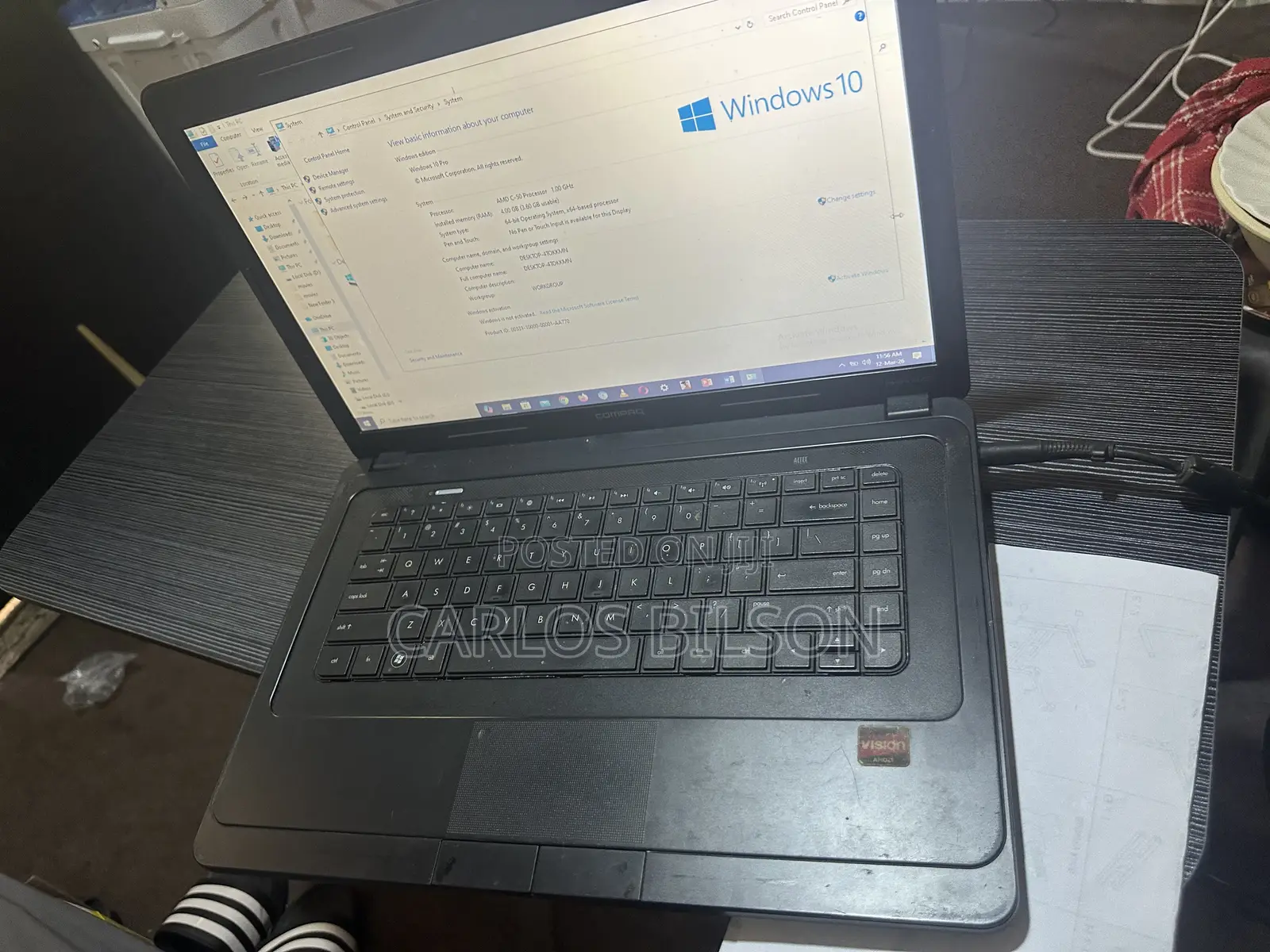 Laptop Compaq Presario CQ57 4GB AMD HDD 250GB