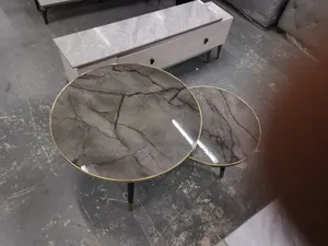 Dark Gray Nesting Coffee Table Set