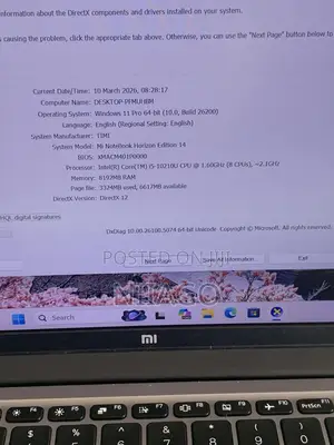 Laptop 8GB Intel Core i5 SSD 256GB