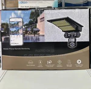 Aov 4g Solar-Powered Street Light Security Camera 4-Lens