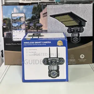 Aov 4g Solar-Powered Street Light Security Camera 4-Lens