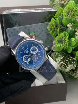 Tag Carrera Leather Watch for Men – Bold Everyday Chronograph Watch