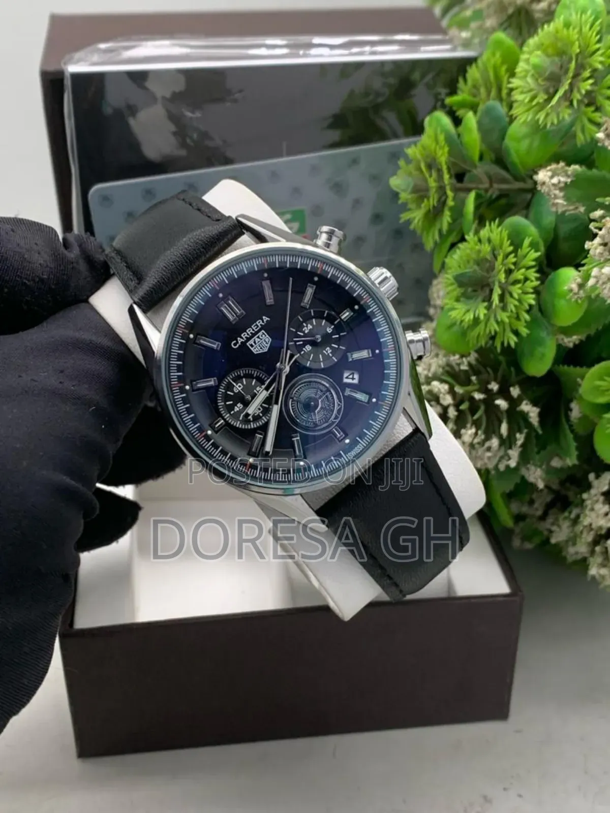 Tag Carrera Leather Watch for Men – Bold Everyday Chronograph Watch
