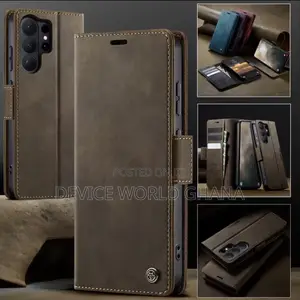 Case Me Retro Leather Flip Case for Samsung S26ultra S26+ S26