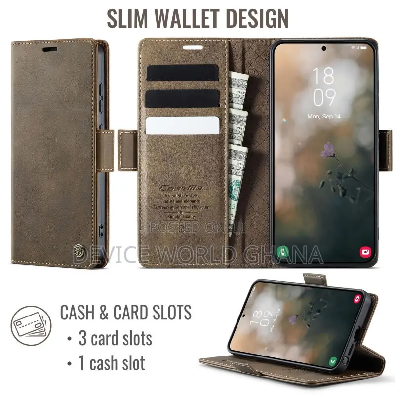 Case Me Retro Leather Flip Case for Samsung S26ultra S26+ S26