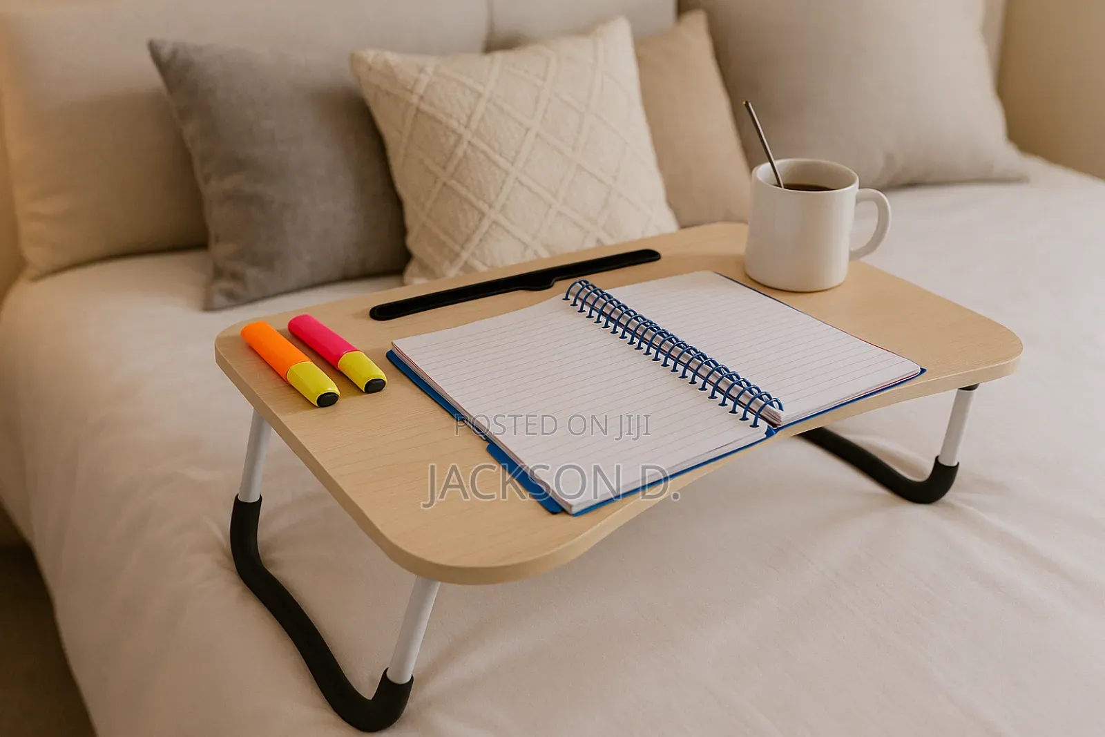 Foldable in-Bed Reading and Laptop Table