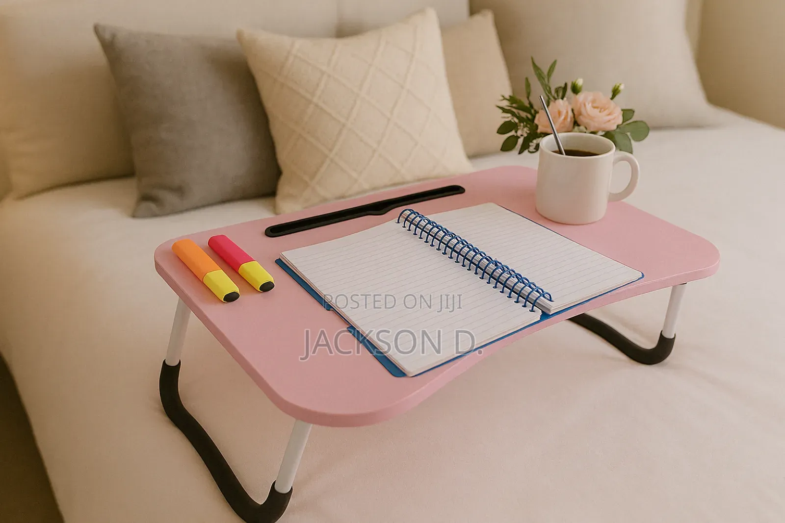 Foldable in-Bed Reading and Laptop Table