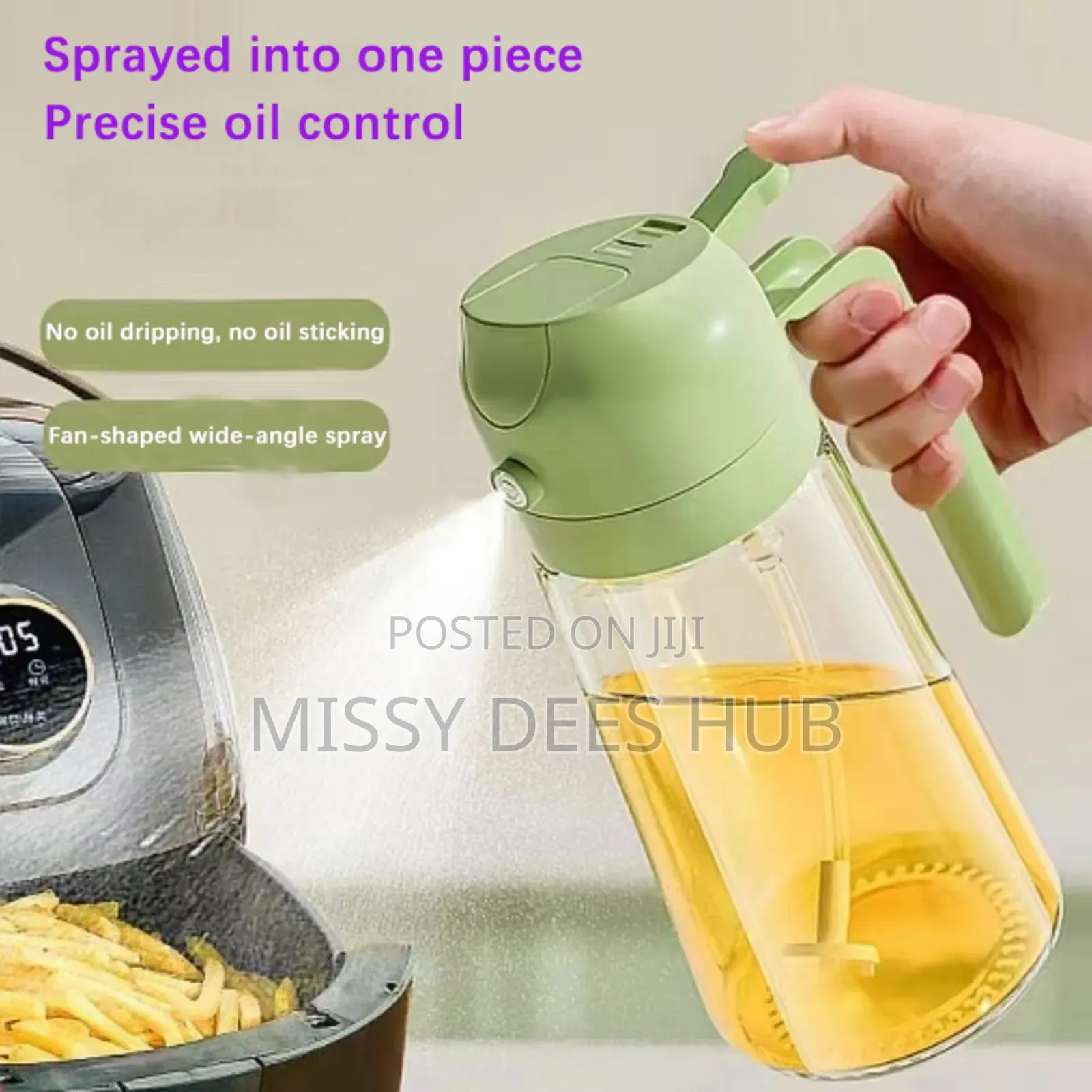 Sprayable And Pourable Oil Bottle