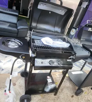 2 Burner Outback Omega 250 Gas Barbecue + Side Burner – Black