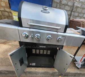 Outback Meteor 4-Burner Hybrid Gas Charcoal BBQ With a Side Burner