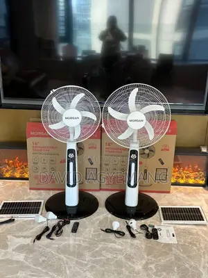 Rechargeable Solar Standing Fan