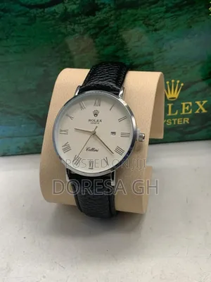 Rolex Leather Watch – Men’S Classic Watch With Leather Strap in Ghana