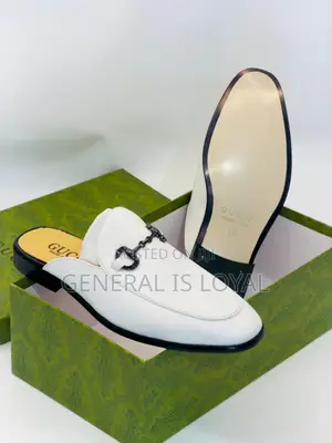Gucci Leather Men’S Halfshoe White