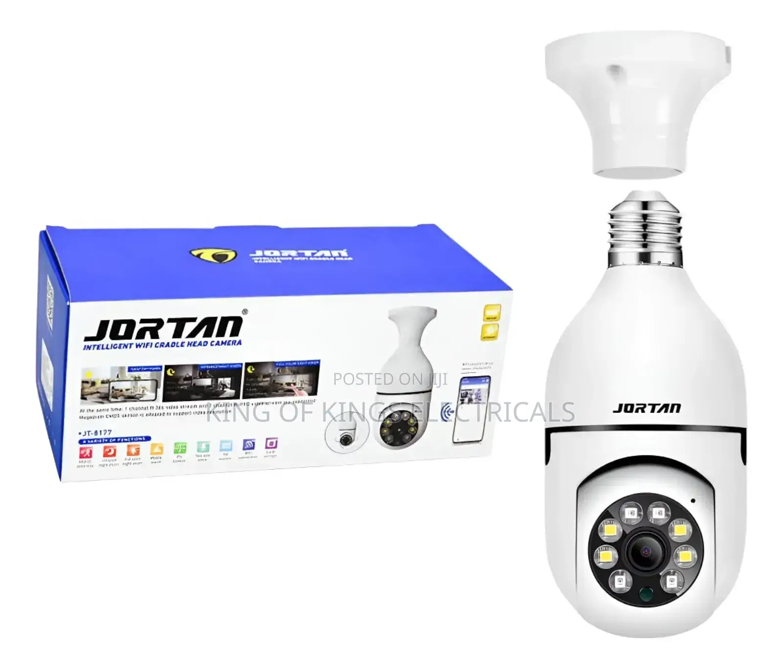 Jortan Intelligent Wifi Cradle Head Camera - White