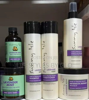 Sunny Isle Lavender Mint + Biotin Hair Growth and Strong Roots Set