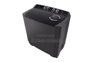 Full Black Finish Lg 7kg Semi-Automatic Twin Tub Washing Machine.