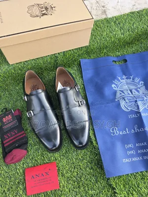 Original Anax Italian Double Monk Strap Shoes