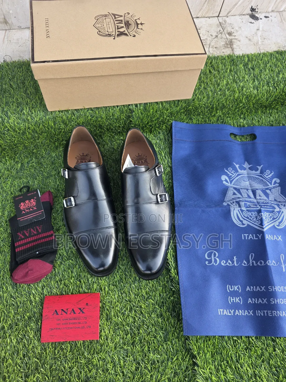 Original Anax Italian Double Monk Strap Shoes