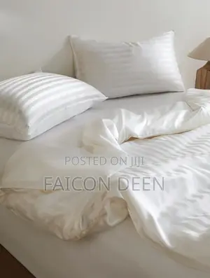 Classic White Cotton Duvet Cover Only (Suitable for Hotels ,Lodges Etc