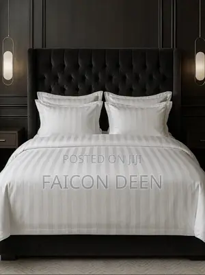 Smart Choice for Hotels Guests Houses ( White Stripped Duvet Only