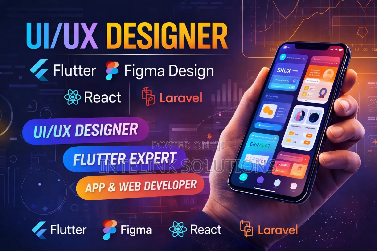 Ui/Ux Designer | Flutter | Figma Design | React | Laravel