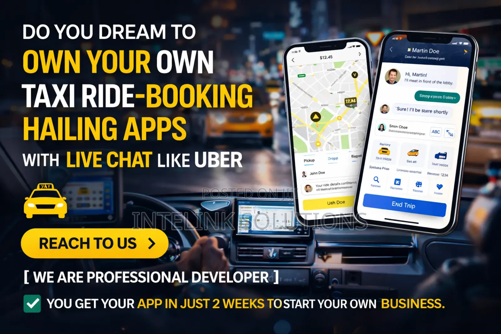 Taxi Ride - Booking Hailing Apps With Live Chat [We Are Expert]