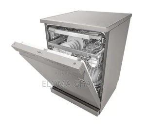 Sleek Platinum Silver Finish Lg 14-Place Setting Quadwash Dishwasher