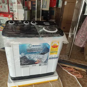 Sigma's Original Semi Automatic Washing Machine With a 7kg Capacity