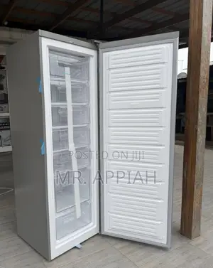 Sleek Nasco Nasd1-33 Single Door Upright Standing Freezer(Gray)242l