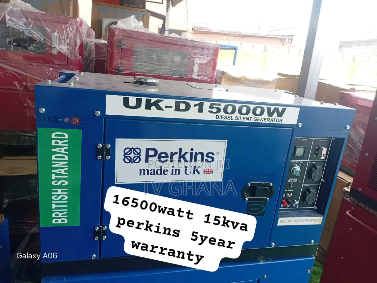 Powerful 16500w Diesel Generator – Perkins Engine, Remote Ease15kva