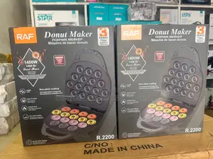Quality 16 Piece Slot Doughnut/Donut Maker - Black-1400w