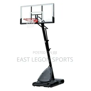 Everlast Basketball Stand Fibre Glass Backboard Hoop Rim