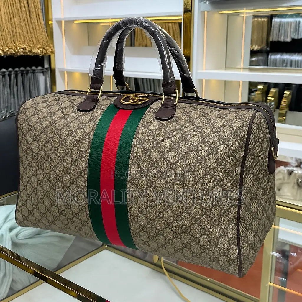 Gucci Savoy Medium Gg Canvas Duffle Bag