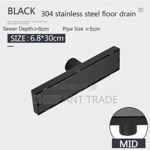30cm Black Floor Drain Drainer