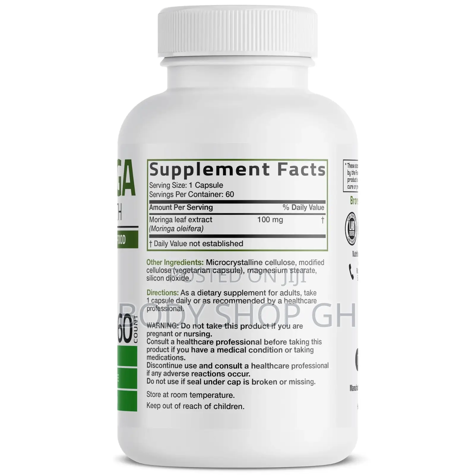 Bronson Moringa Extra Strength Capsules Moringa Oleifera Powder