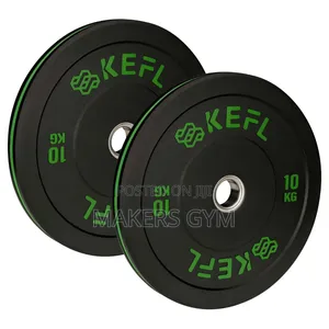 10kg Pair Olympic Plate Bumper (Blk Grn)