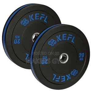 20kg Pair Olympic Bumper Plate(Blu Blk)