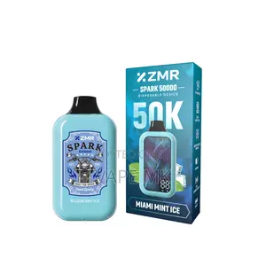 ZMR Spark50000 Puffs Miami Mint Ice Disposable Vape 25ml 650mah Type-C
