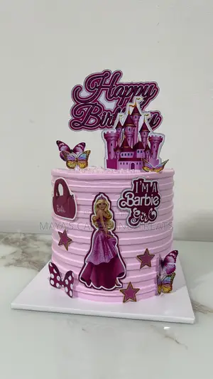 Kids Barbie Themed Cake