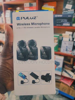 Puluz 2 Tx + 1rx Wireless Lavalier Microphone 4 Smartphones Cameras
