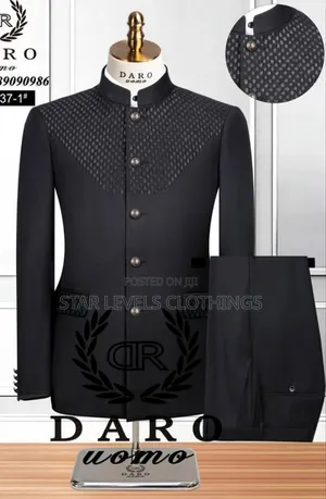 Black Political Suit Available for Men