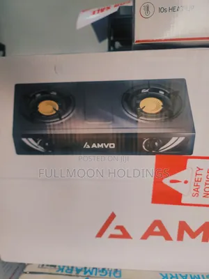 Amvo Gas Burner 2 Stainless Steel Top Auto Gas Cooker Table Top