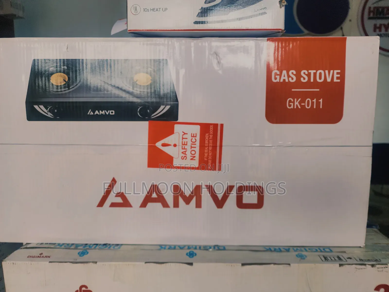 Amvo Gas Burner 2 Stainless Steel Top Auto Gas Cooker Table Top