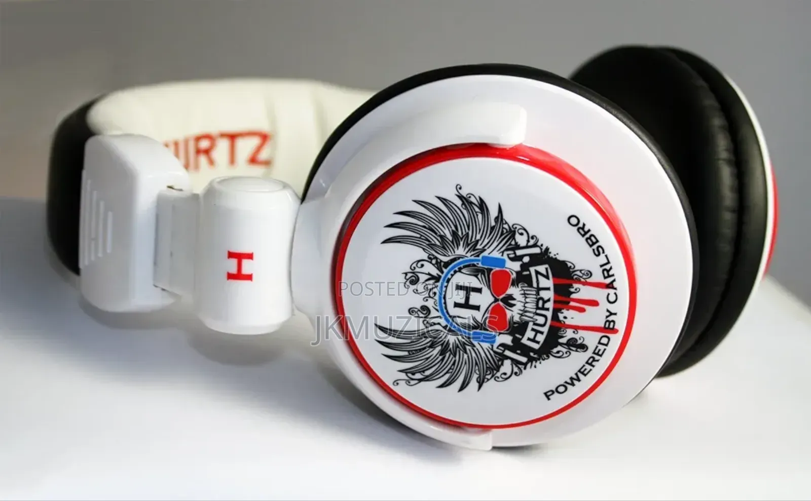 White Headset_ Cranium Audio Interface Device_ Hurtz