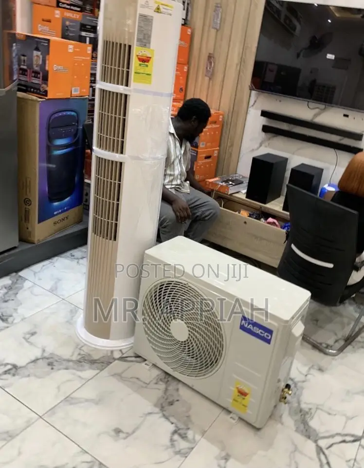 Sleek Design Nasco 2.5hp Inverter Standing Air Conditioner(White)2026