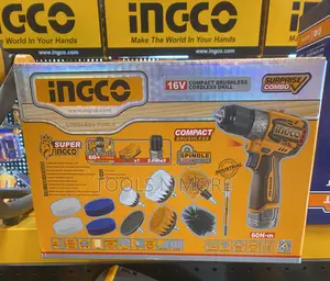 Ingco 16v Cordless Drill With Cleaning Accessories Combo