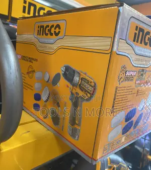 Ingco 16v Cordless Drill With Cleaning Accessories Combo