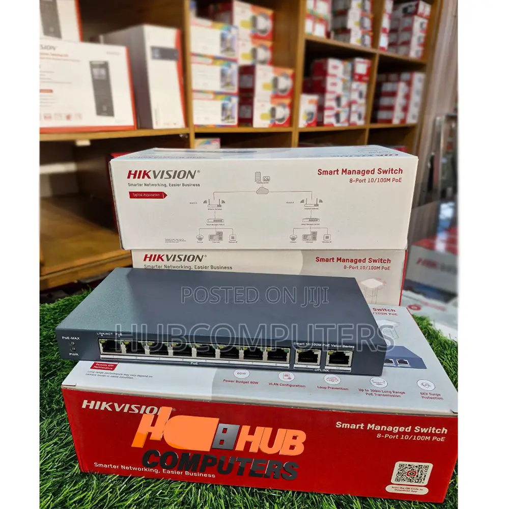 Hikvision (Ds-3e1310p-Ei/M) 8 Port Poe Smart Managed Switch