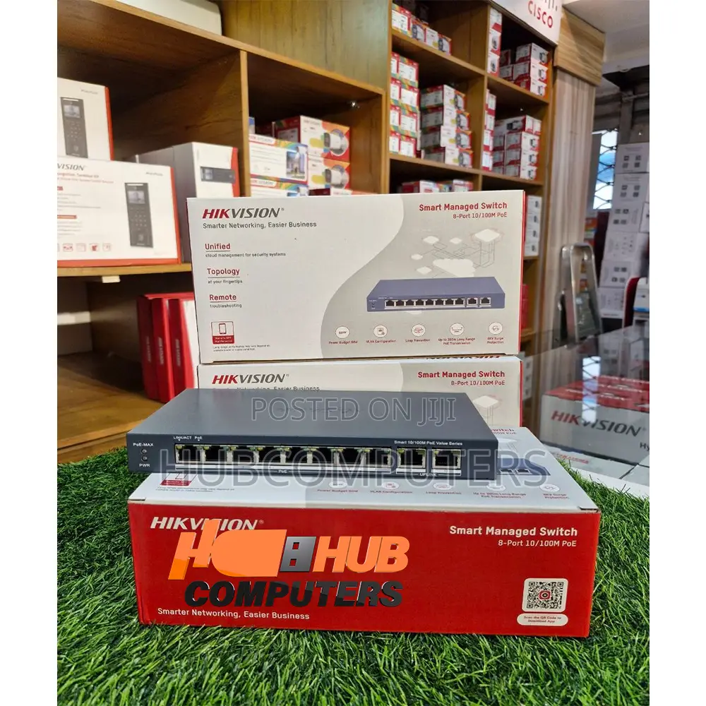 Hikvision (Ds-3e1310p-Ei/M) 8 Port Poe Smart Managed Switch