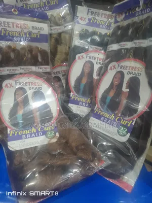 4x Freetress French Curls Braid